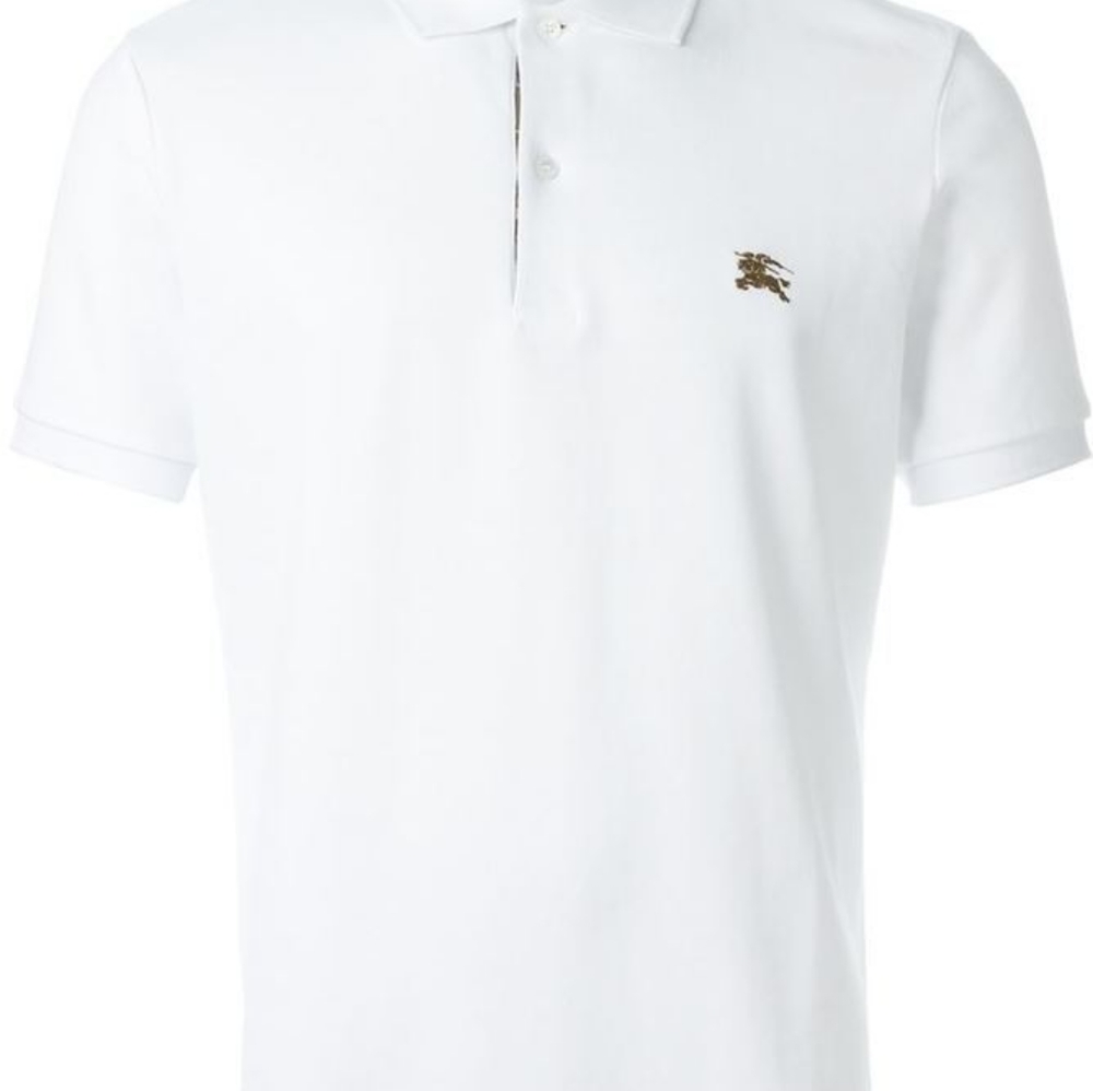 BURBERRY WHITE POLO SHIRT